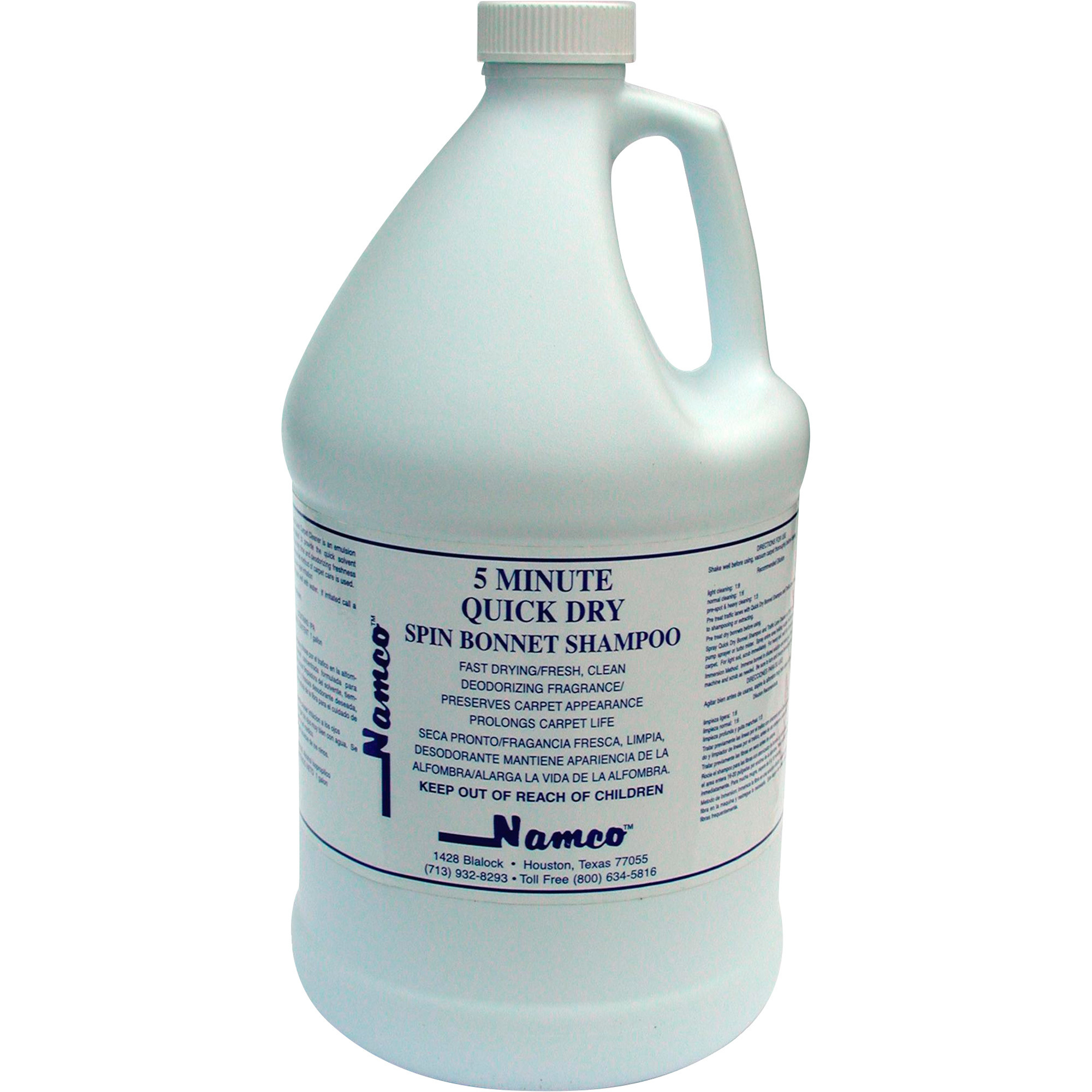 Namco 5 Minute Quick Dry Spin Bonnet Carpet Shampoo, 4-Pack, 1-Gallon Bottles, Model# 2036-1